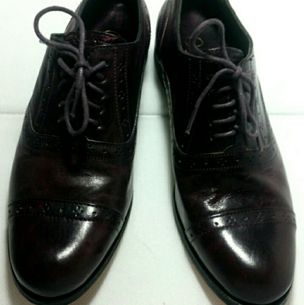 NIB Cole Haan Purple Leather Oxfords